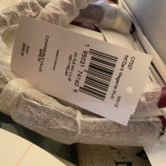 Coach Mini Lillie Carryall Women's Crossbody Bag - Im/Dark Magenta Multi (CF327) - Picture 6 of 6